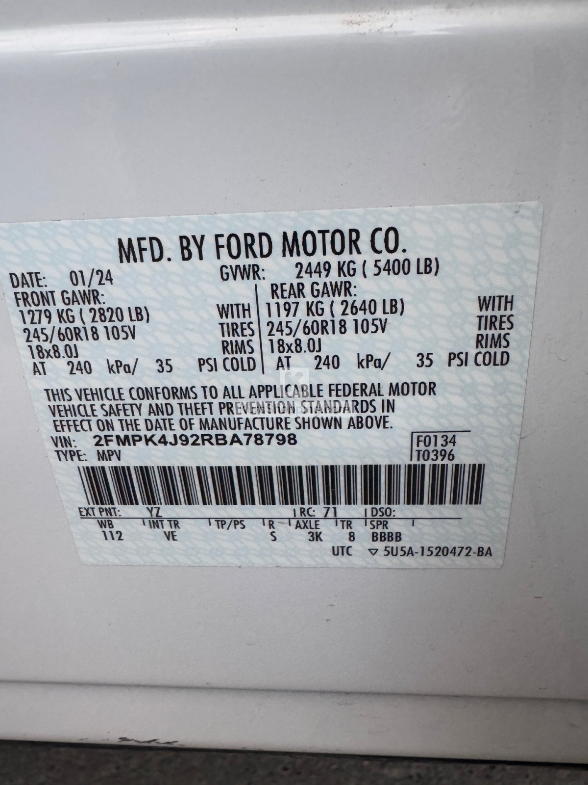 Ford Edge 2024 سلێمانی