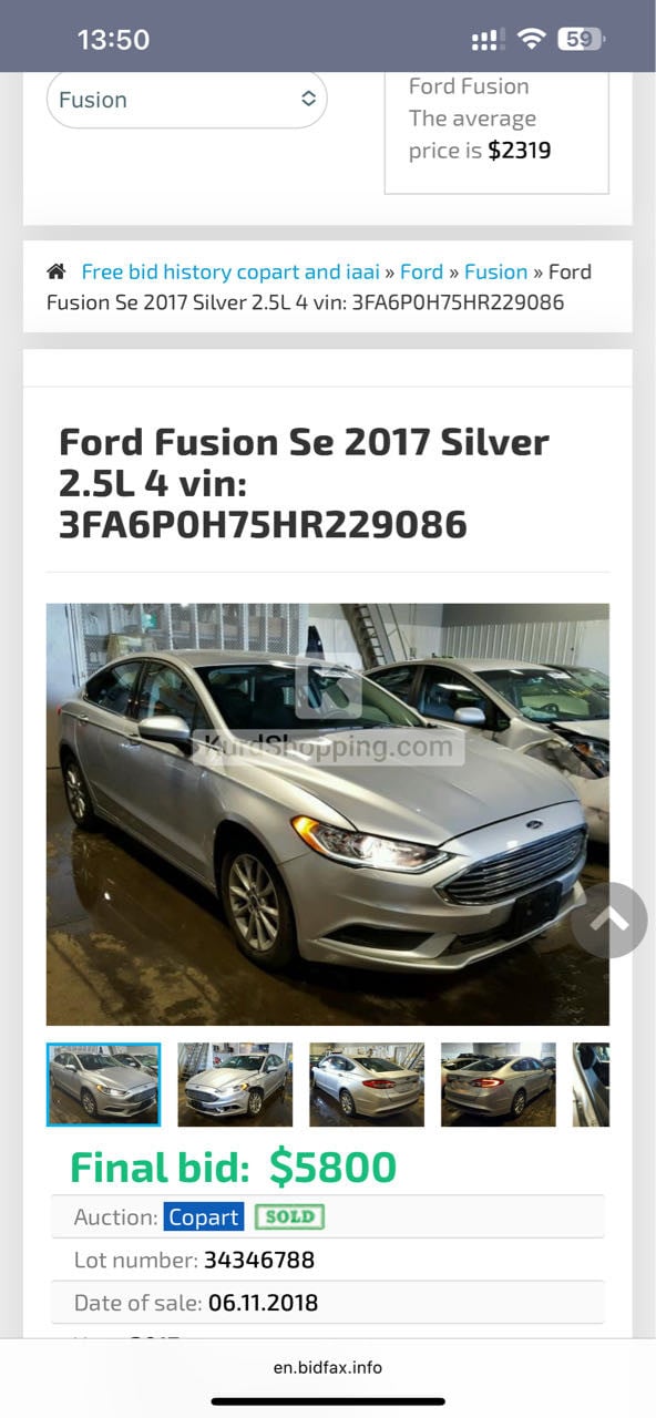 Ford Fusion 2017