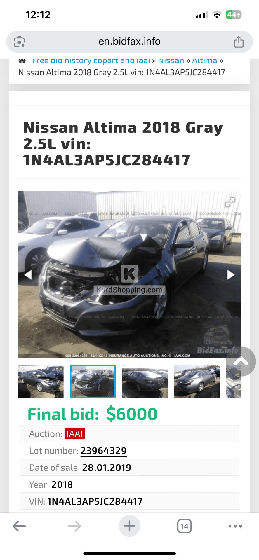 Nissan Altima 2018