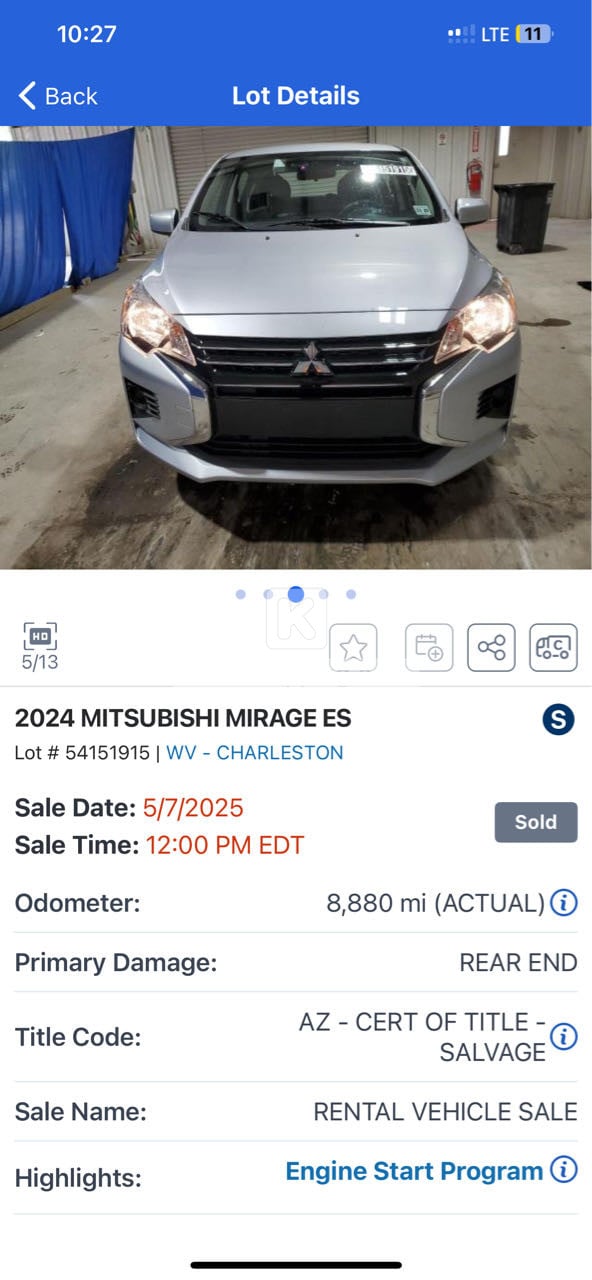 Mitsubishi Mirage 2024