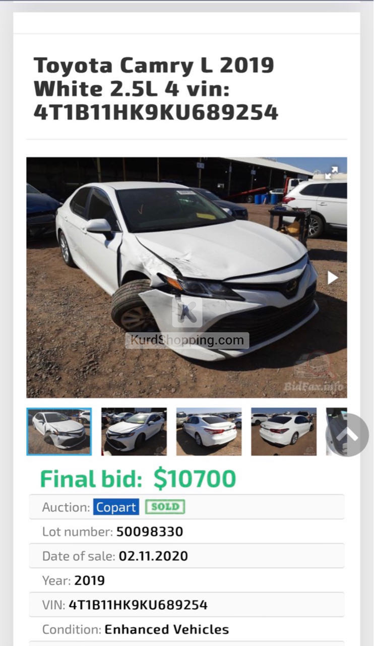 Toyota Camry 2019