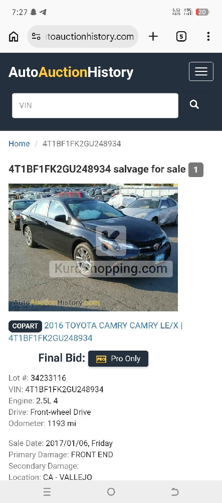 Toyota Camry 2016