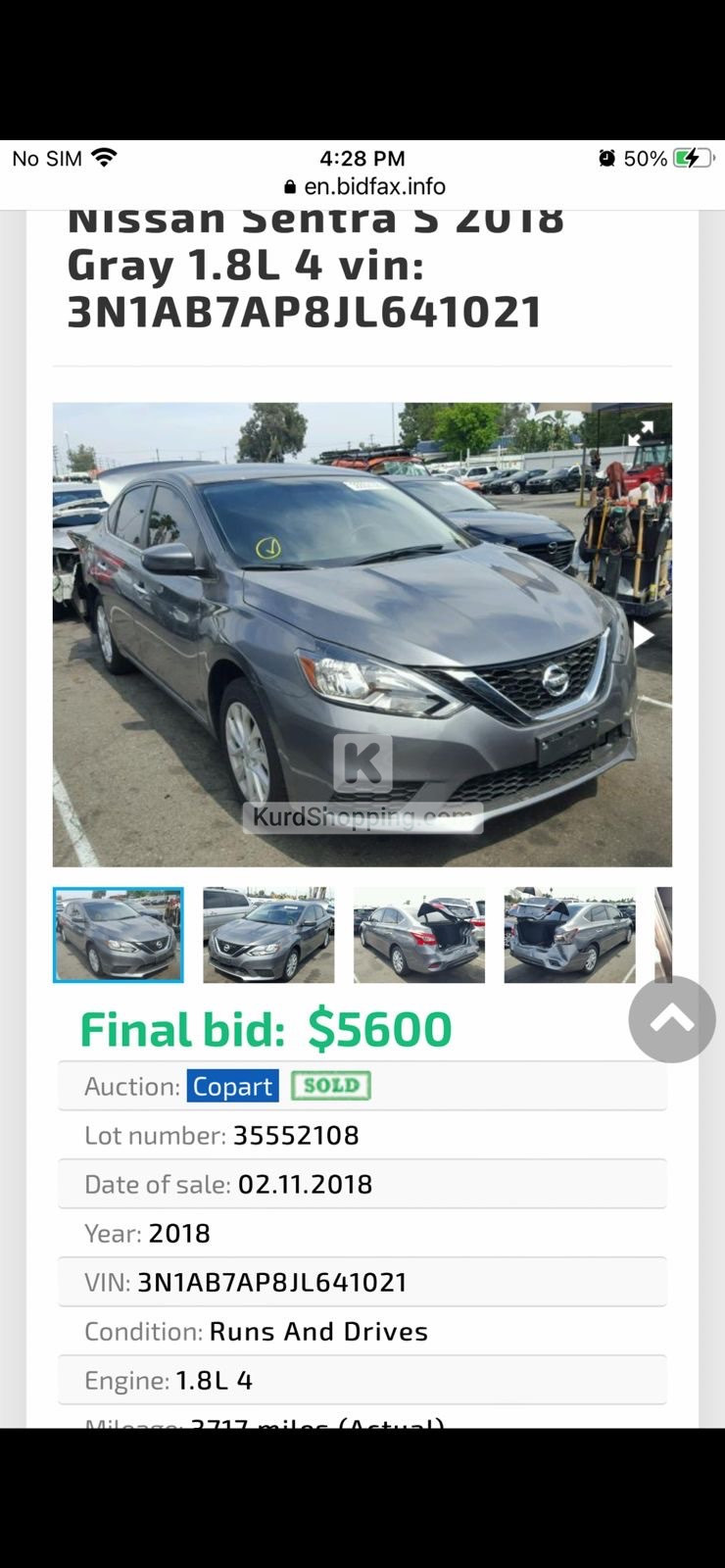 Nissan Sentra 2018