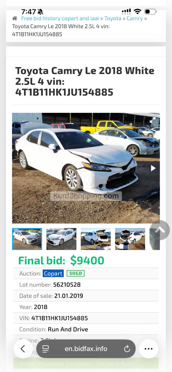 Toyota Camry 2018