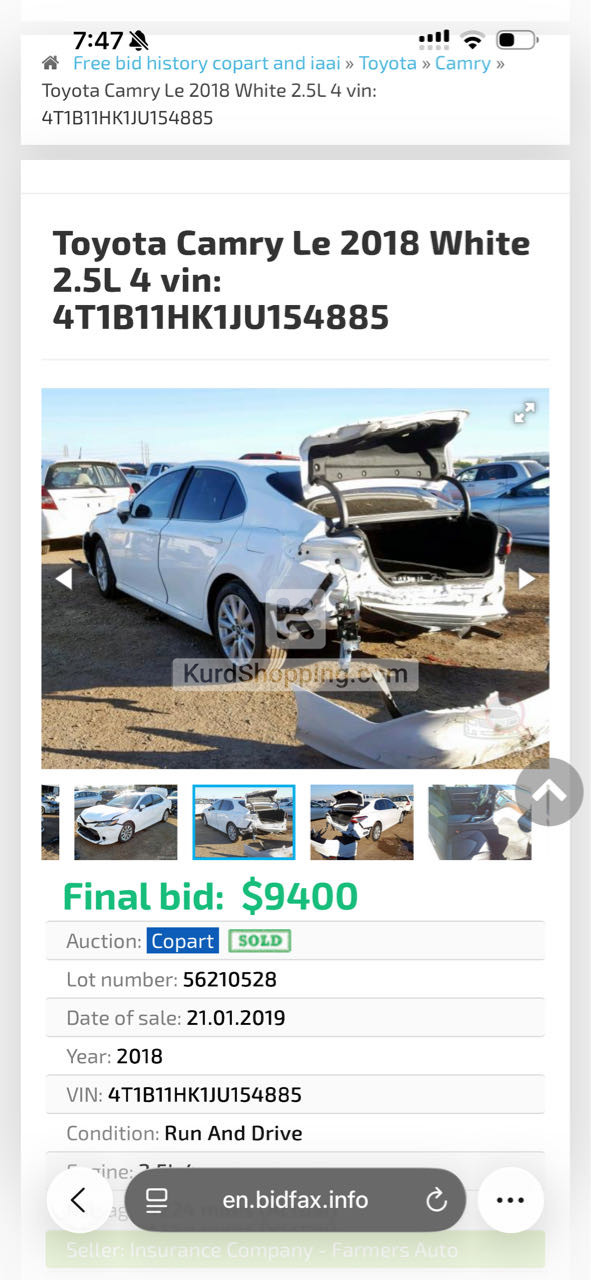 Toyota Camry 2018