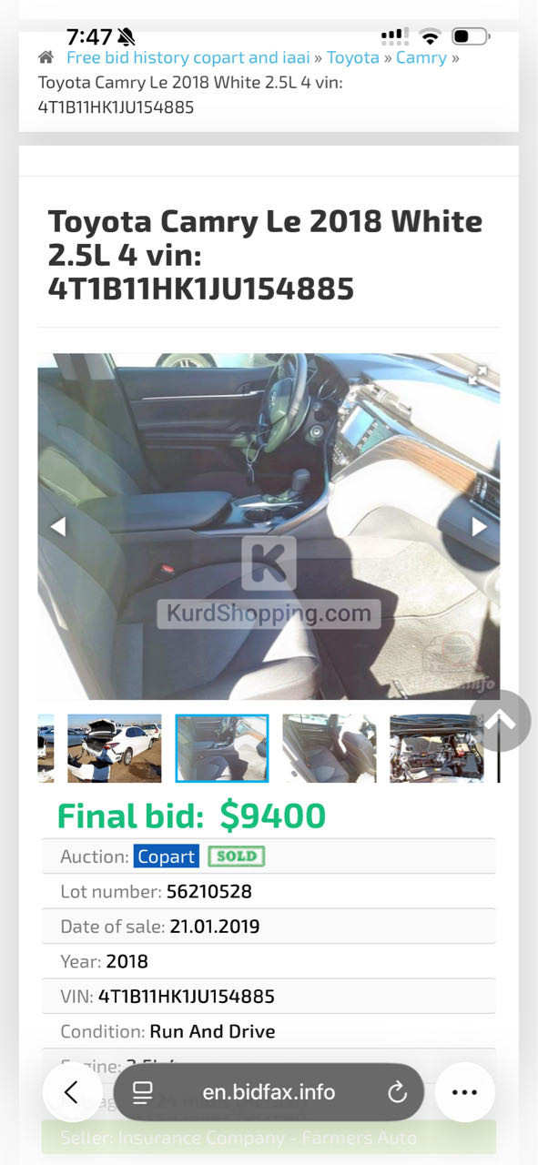 Toyota Camry 2018