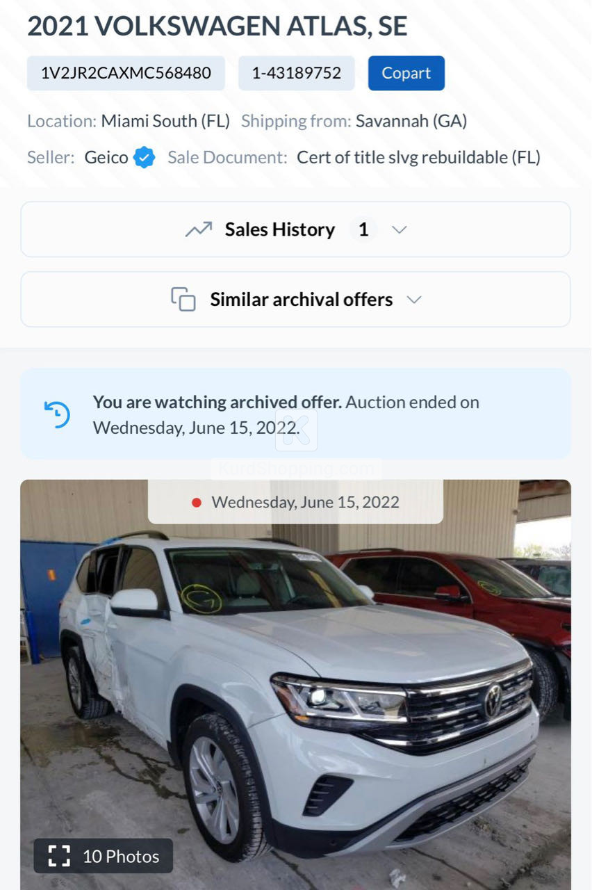 Volkswagen Atlas 2021