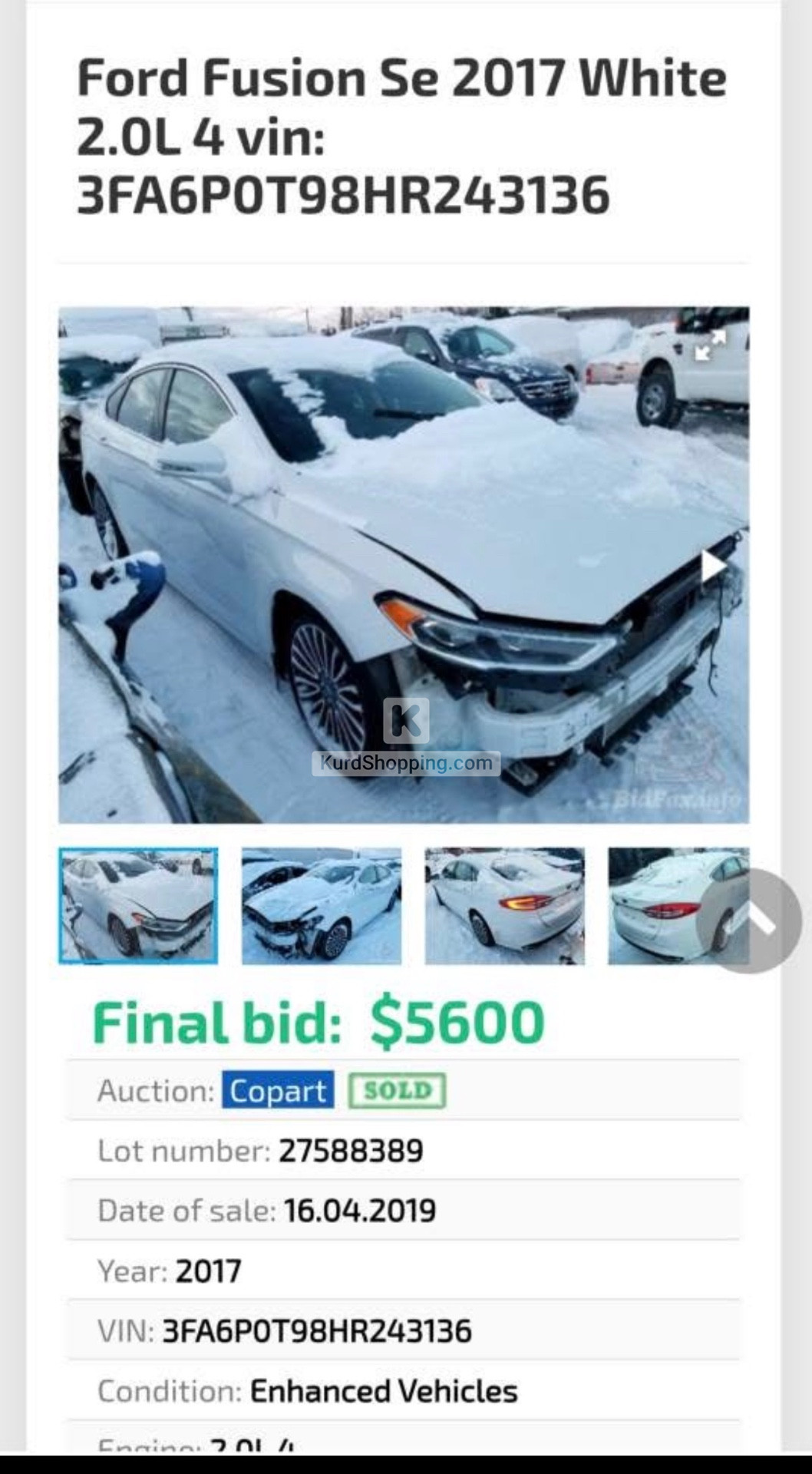 Ford Fusion 2017