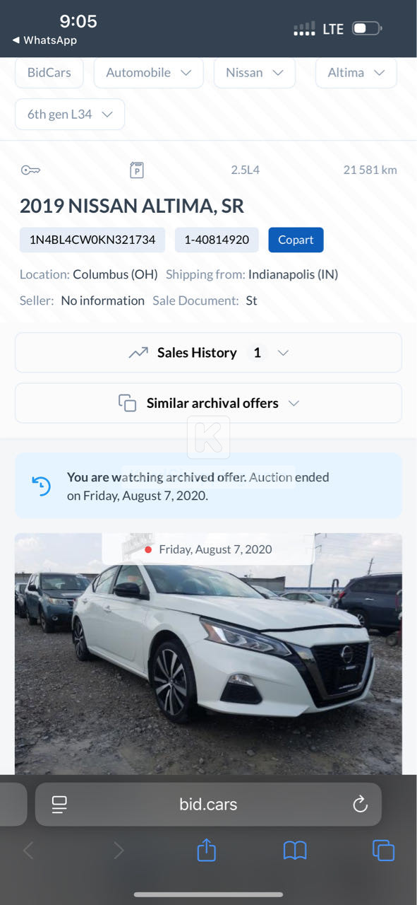 Nissan Altima 2019